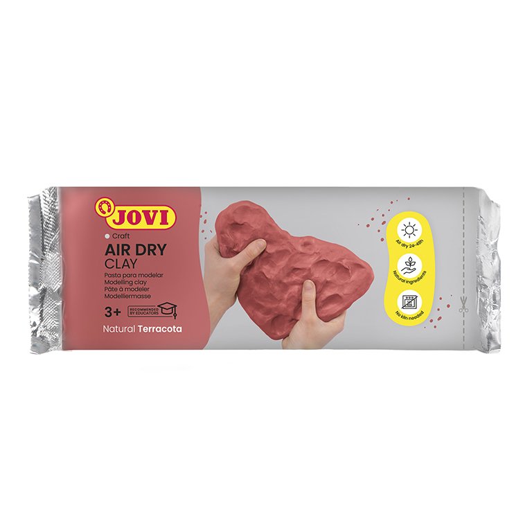 Pasta para Modelar Endurecible Air Dry Jovi 1000g Terracota