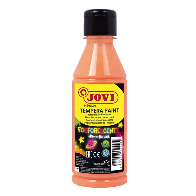 Témpera Jovi Fluorescente 250 ml Naranja