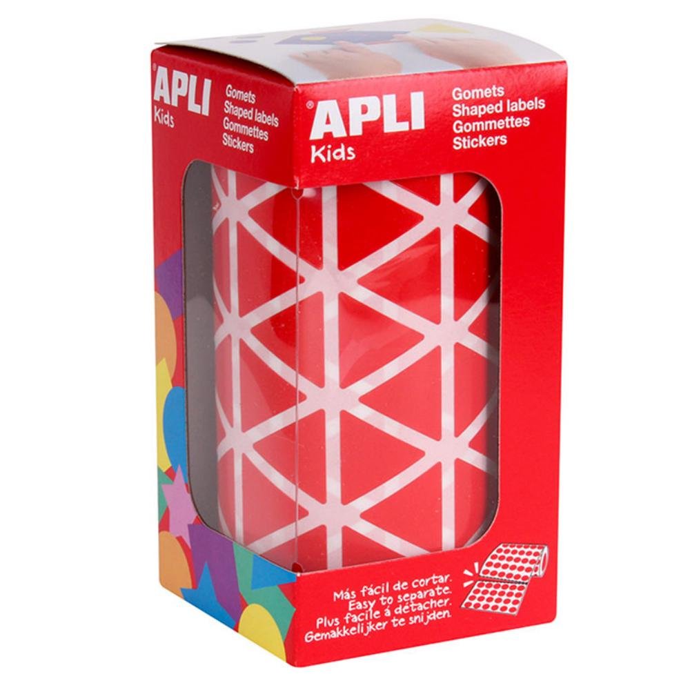 Gomets Formas Geométricas Apli Triángulo 20 mm Rojo
