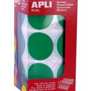 Gomets Formas Geométricas Apli Redondo 33 mm Verde