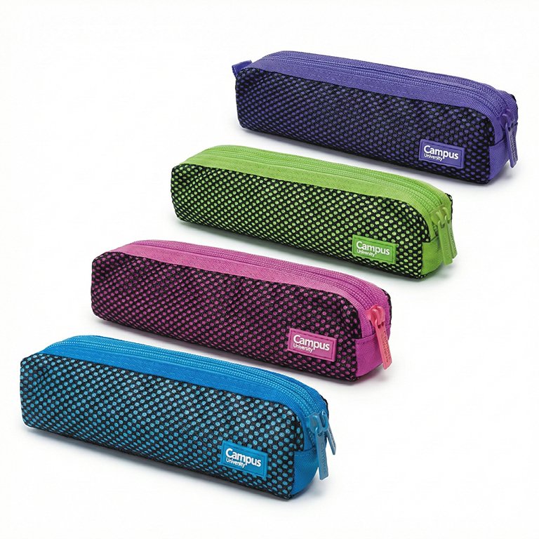 Portatodo Campus University Mesh 2 Cremalleras 4 Colores