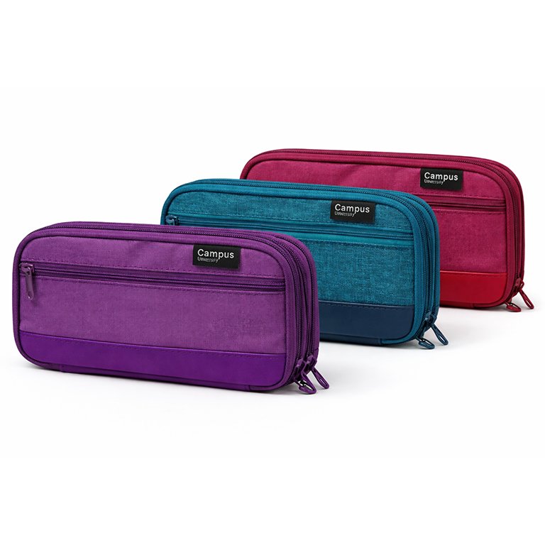 Portatodo Campus University Deluxe 2 Cremalleras 3 Colores