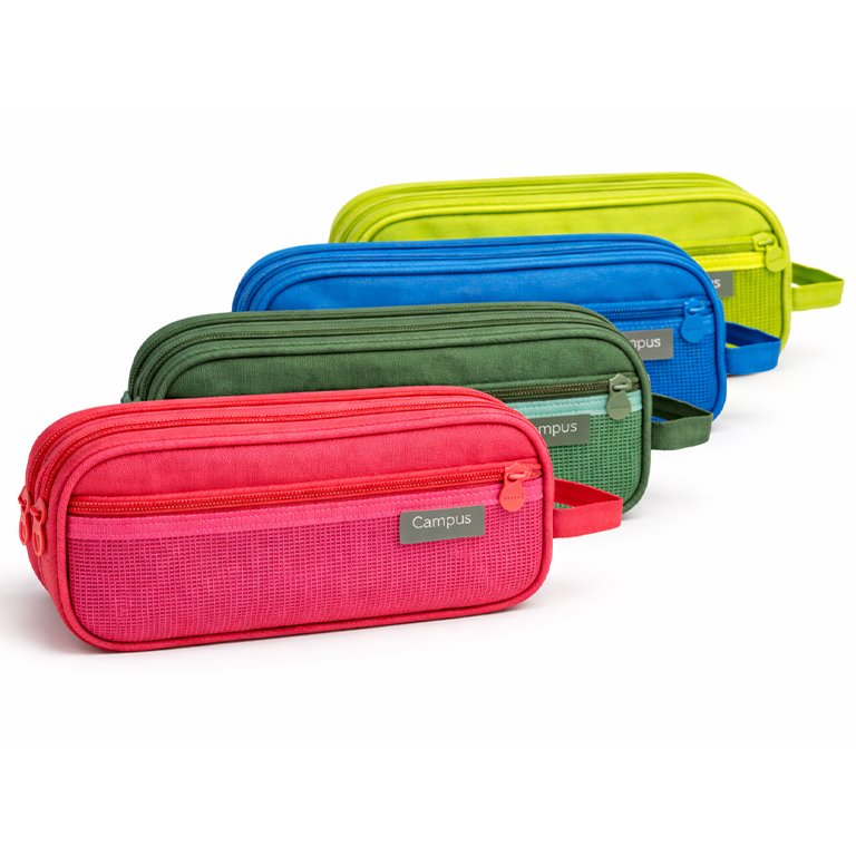 Portatodo Campus Triple 4 Cremalleras Colores Claros