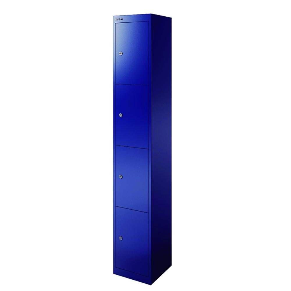 Taquilla Bisley 4 Puertas 300 x 1800 x 300 mm Azul