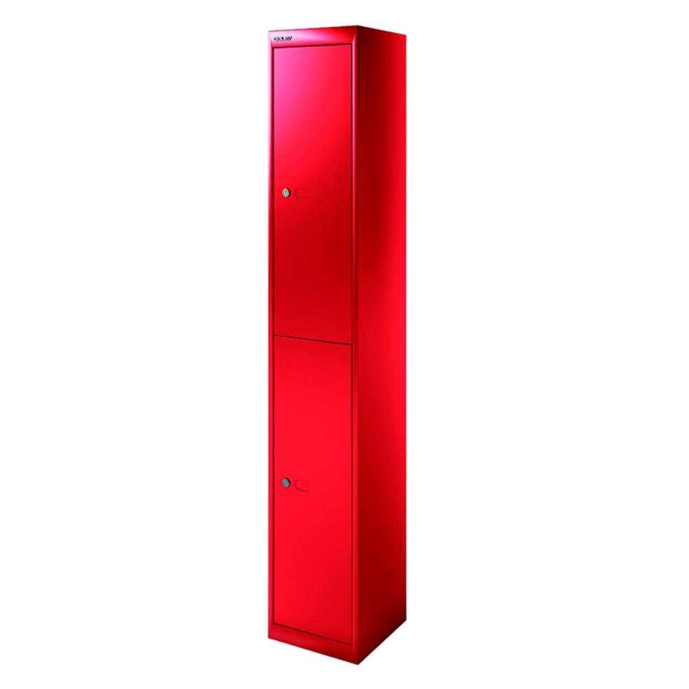 Taquilla Bisley 2 Puertas 300 x 1800 x 300 mm Rojo