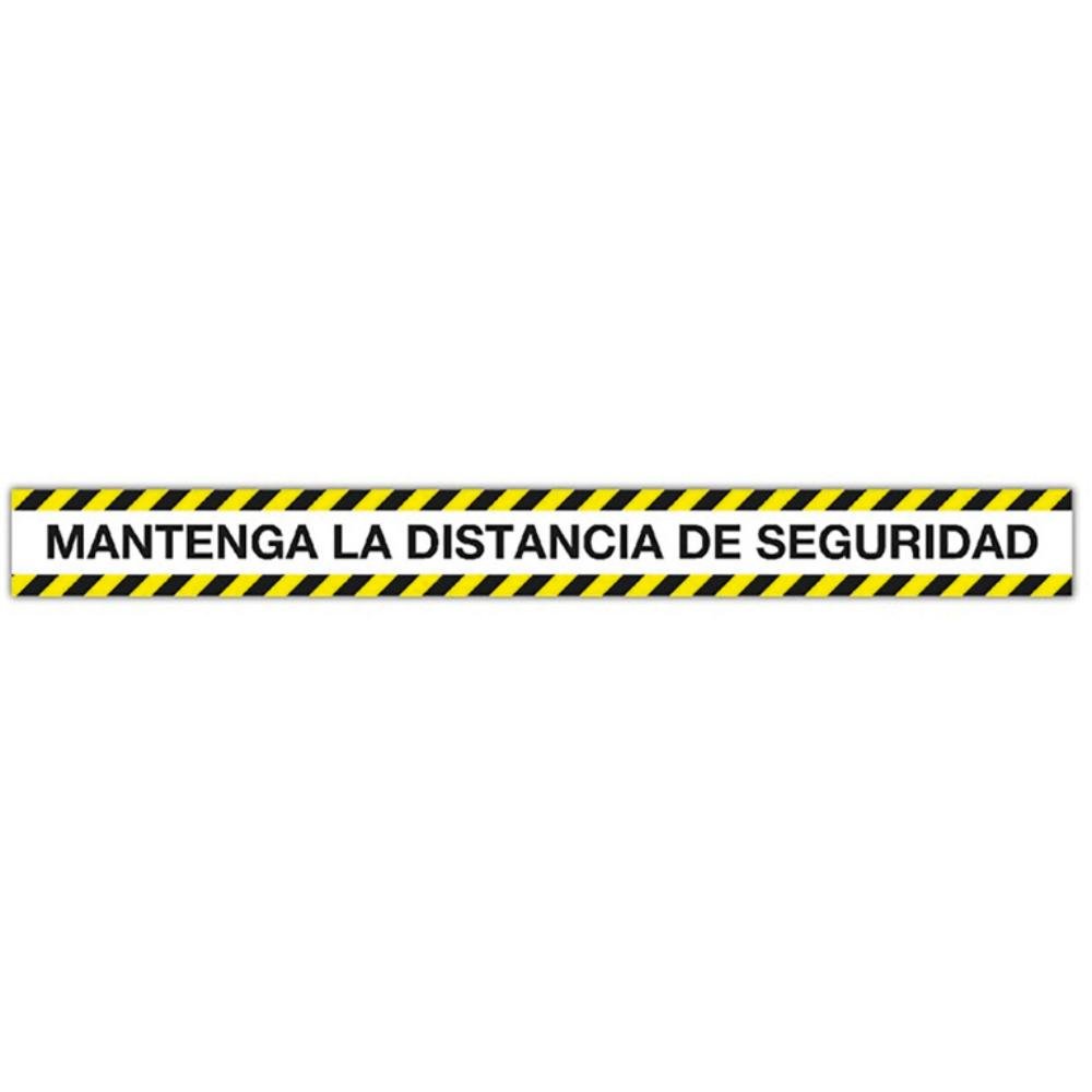 Cintas Adhesivas Mantenga la Distancia de Seguridad