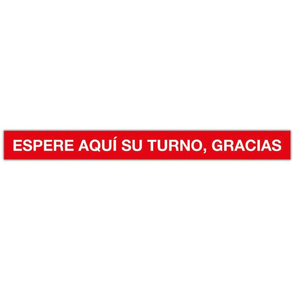 Cinta Adhesiva Espere Aquí su Turno Gracias