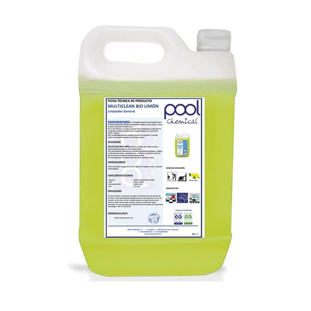 Limpiador Multiusos BioAlcohol Limón 5 L